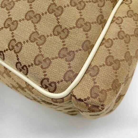 Gucci GG Canvas Sherry Line Beige/Ivory Shoulder Bag 329-050925 - Picture 11 of 16